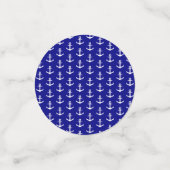 濃紺そして白く航海のなベビーシャワー コンフェッティ (スモール正面)