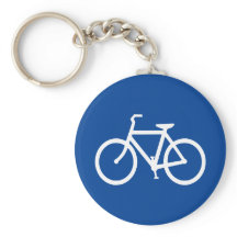 濃紺と白の自転車の輪郭