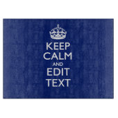 濃紺に平静を保ち、あなたの文字があります カッティングボード (正面)