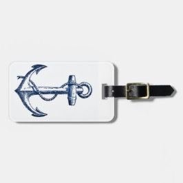 濃紺のいかり ラゲッジタグ