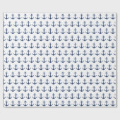 濃紺のいかり ラッピングペーパー (フラット)