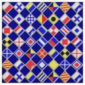 濃紺のクラシックで航海のな旗 ファブリック (見本)