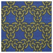 濃紺のケルト族のドラゴンの鎖 ファブリック (見本)