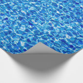 濃紺のタイルを張られた水包装紙 ラッピングペーパー (角)