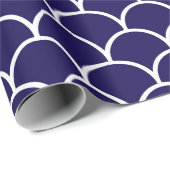 濃紺のドラゴンのスケール ラッピングペーパー (ロールコーナー)