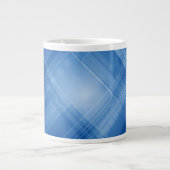 濃紺のハイテクな背景 ジャンボコーヒーマグカップ (正面)