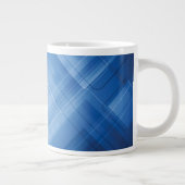 濃紺のハイテクな背景 ジャンボコーヒーマグカップ (右)