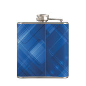 濃紺のハイテクな背景 フラスク (裏面)