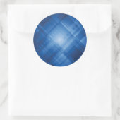 濃紺のハイテクな背景 ラウンドシール (バッグ)