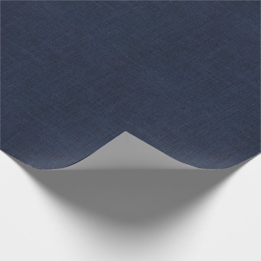 濃紺のバーラップの質 ラッピングペーパー (角)