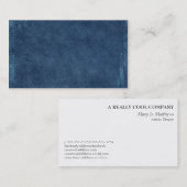 濃紺のブラシをかけられた背景 名刺 (正面/裏面)