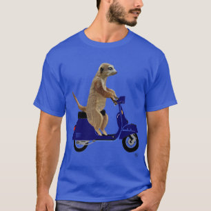 濃紺のモペットのMeerkat Tシャツ
