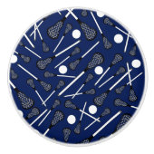 濃紺のラクロスの棒 セラミックノブ (正面)