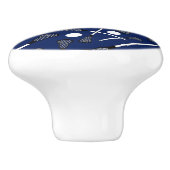 濃紺のラクロスの棒 セラミックノブ (側面)