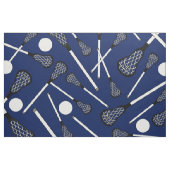 濃紺のラクロスの棒 ファブリック (ファットクウォーター)