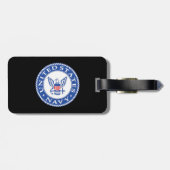 濃紺の下士官のファースト・クラスの荷物のラベル ラゲッジタグ (裏面横)