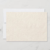 濃紺の弓及びレースのブライダルシャワー招待状 招待状 (裏面)