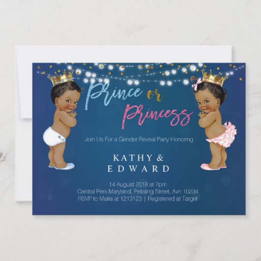 濃紺の性は招待状を明らかにします 招待状 (正面)