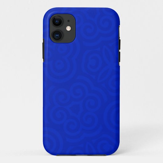濃紺の抽象的なパターン Case-Mate iPhoneケース (裏面)