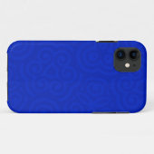 濃紺の抽象的なパターン Case-Mate iPhoneケース (裏面(横))