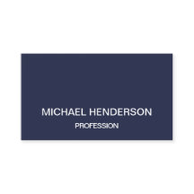 濃紺の最小主義のモダンな名刺