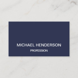 濃紺の最小主義のモダンな名刺 名刺