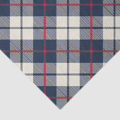 濃紺の格子縞パターン 薄葉紙 (詳細)