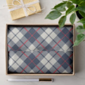 濃紺の格子縞パターン 薄葉紙 (ギフト)