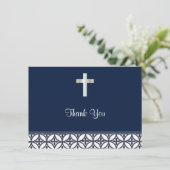 濃紺の洗礼は感謝していしています サンキューカード (スタンド正面)