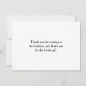 濃紺の洗礼は感謝していしています サンキューカード (裏面)