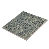 濃紺の海藻スタイルのデザインの壁紙 タイル (側面)