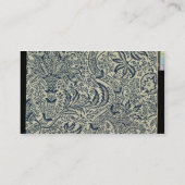 濃紺の海藻スタイルのデザインの壁紙 名刺 (裏面)