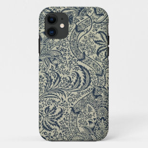 濃紺の海藻スタイルのデザインの壁紙 iPhone 11 ケース