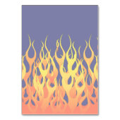 濃紺の炎の火を競争させるクラシック テーブルナンバー (裏面)