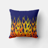 濃紺の炎を競争させる鮮やかなクラシック クッション (裏面)