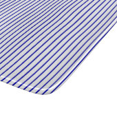 濃紺の白い細い縦縞 カッティングボード (角)