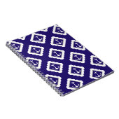 濃紺の白は航海のなパターンを固定します ノートブック (右側)