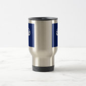 濃紺の穏やかな王冠アイコンを保って下さい トラベルマグ (中央)