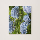 濃紺の紫陽花 ジグソーパズル (縦)