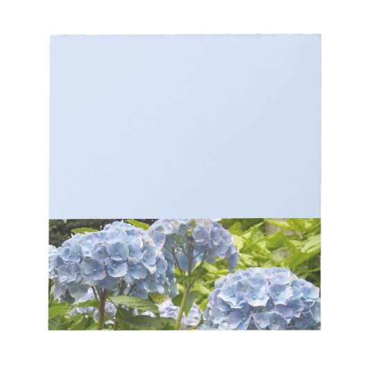 濃紺の紫陽花 ノートパッド (正面)