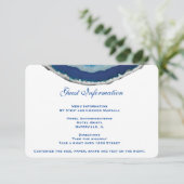 濃紺の結婚式は情報カード|瑪瑙を詳しく述べます エンクロージャーカード (スタンド正面)