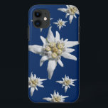 濃紺の背景のEdelweissの場合 iPhone 11 ケース<br><div class="desc">濃紺の背景のAlpesからのEdelweissの花</div>