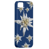 濃紺の背景のEdelweissの場合 Case-Mate iPhoneケース (裏面/右)