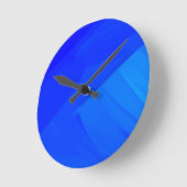 濃紺の背景幕 ラウンド壁時計 (傾斜)
