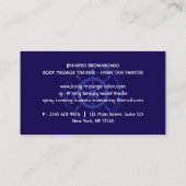 濃紺の航海士の舵輪 名刺 (裏面)