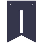 濃紺の花のアイボリーのばら色の結婚披露宴の旗布 バンティングフラッグ (第3の旗)