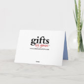 濃紺の花の渦巻の母の日 カード (裏面)