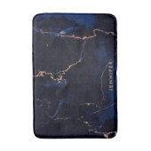 濃紺の金大理石 バスマット (正面縦)