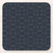 濃紺の革 スクエアペーパーコースター (正面)