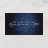 濃紺の革 名刺 (裏面)